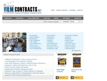 Tablet Screenshot of filmcontracts.net